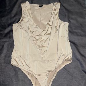 Torrid Beige Sleeveless Body Suit Size 3